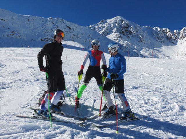 Trening pionira na Kaunertal glečeru