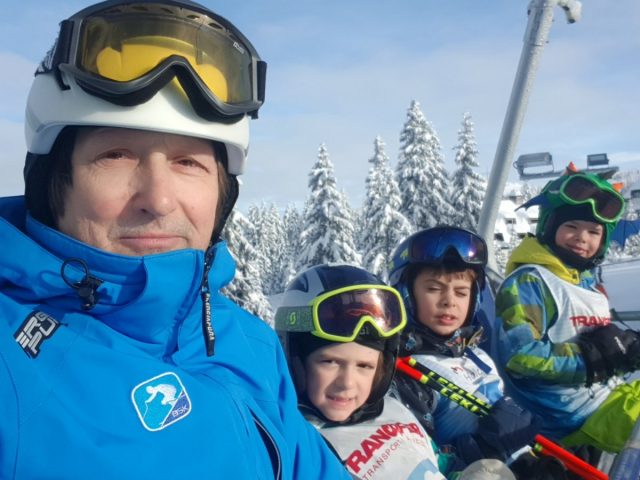 Trening polaznika Takmičarske škole skijanja
